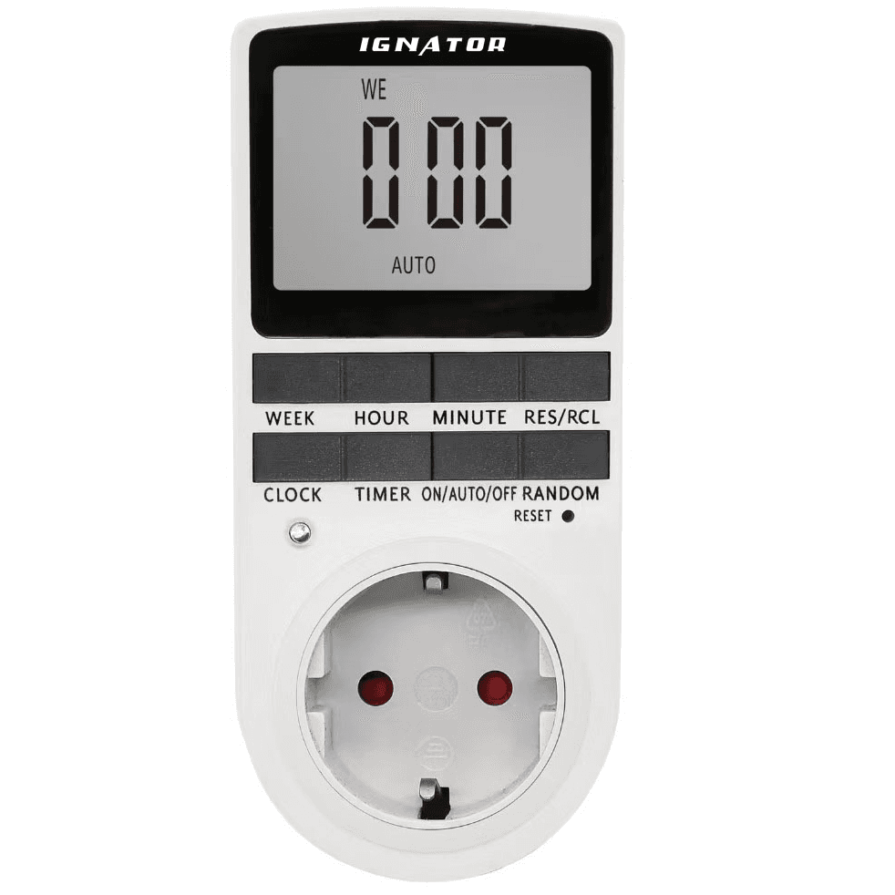 Digitaler Zeitschaltuhr 16A Ignator L+N Digitaler Zeitschaltuhr 16A Ignator L+N